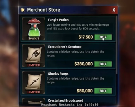 Blueprint Recipes in The Forge